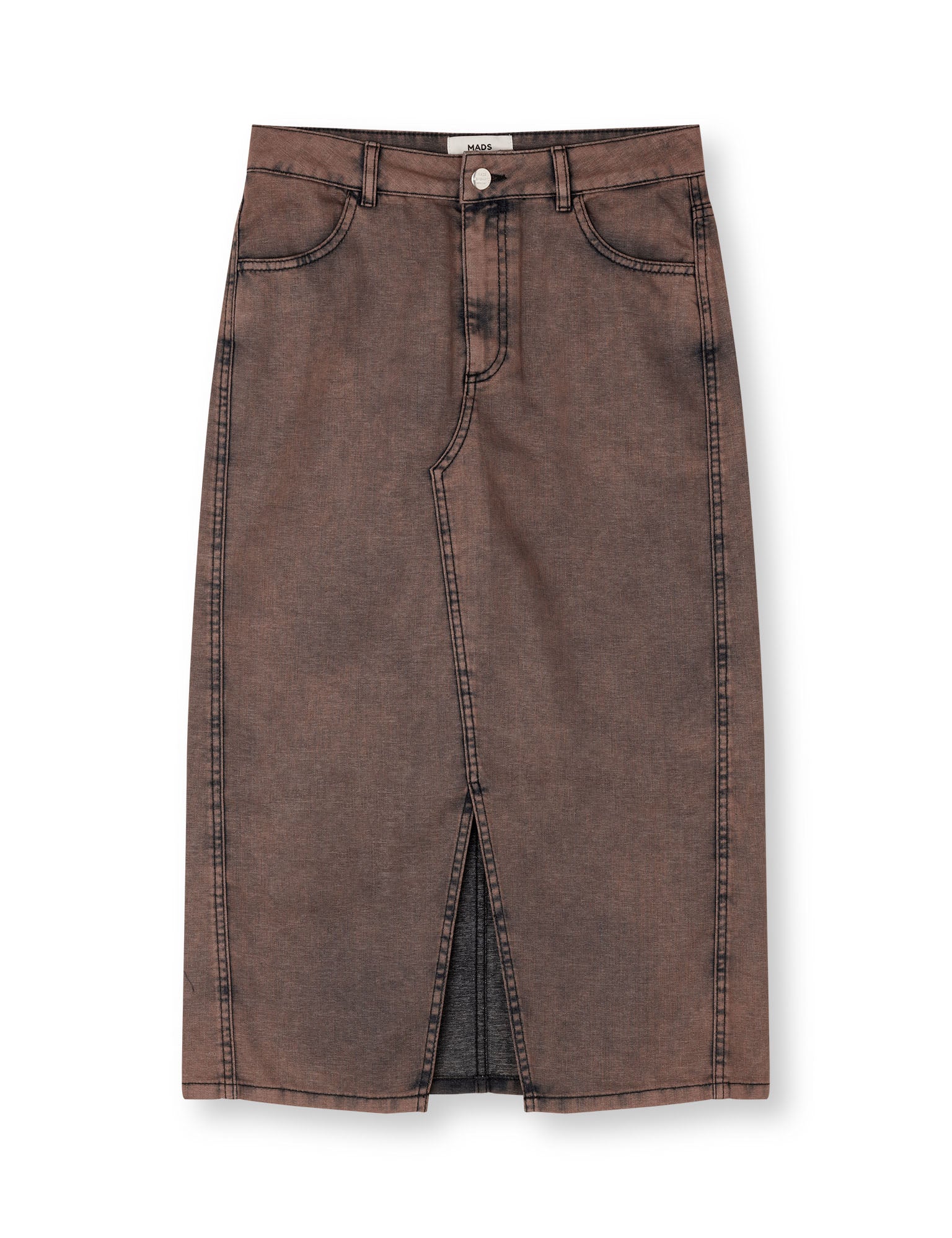 Brown jean skirt hotsell