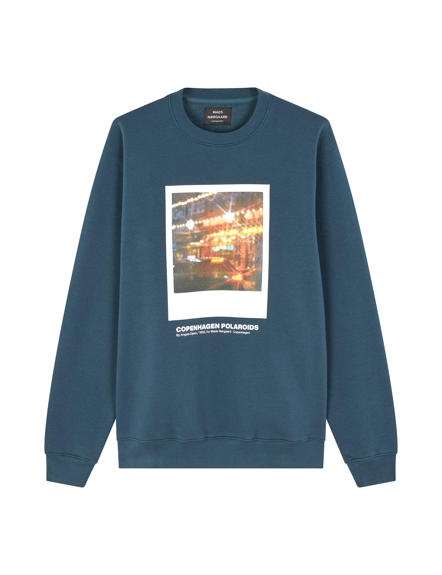 Standard Crew Poloroide Sweat Midnight Navy MADS NORGAARD COPENHAGEN