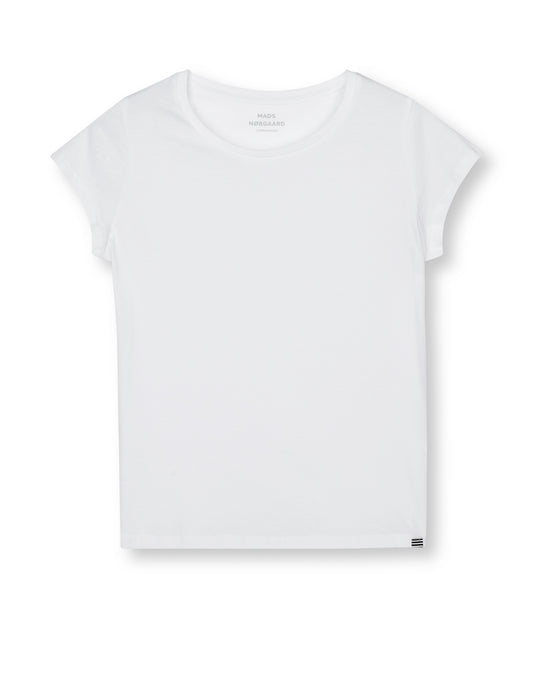 Organic Jersey Teasy Tee FAV, White