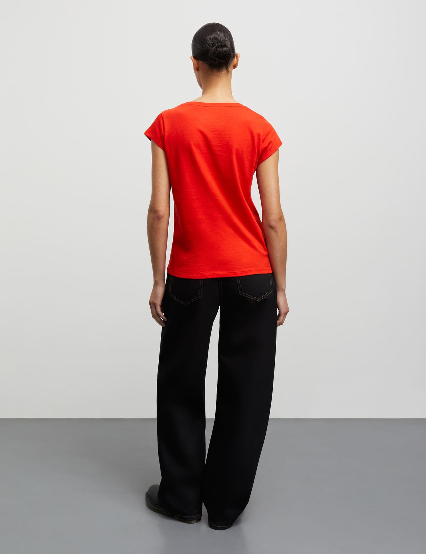 Organic Jersey Teasy Tee FAV, Fiery Red