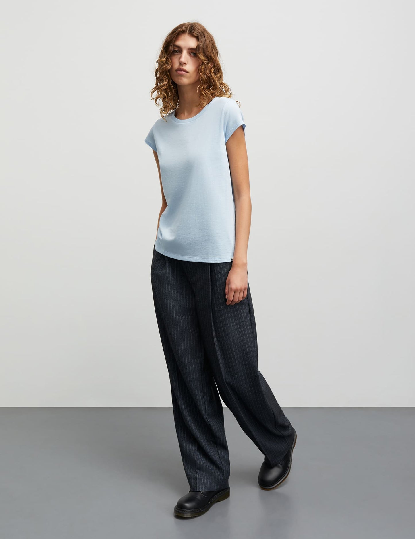 Organic Jersey Teasy Tee FAV, Cashmere Blue