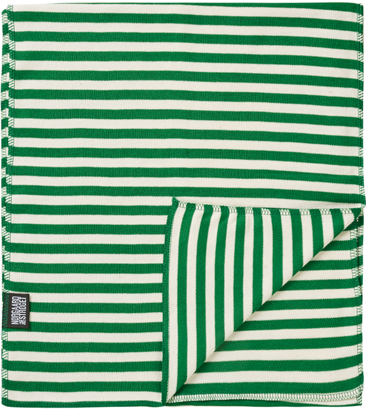 NPS Scarf Interlock, Green/Ecru