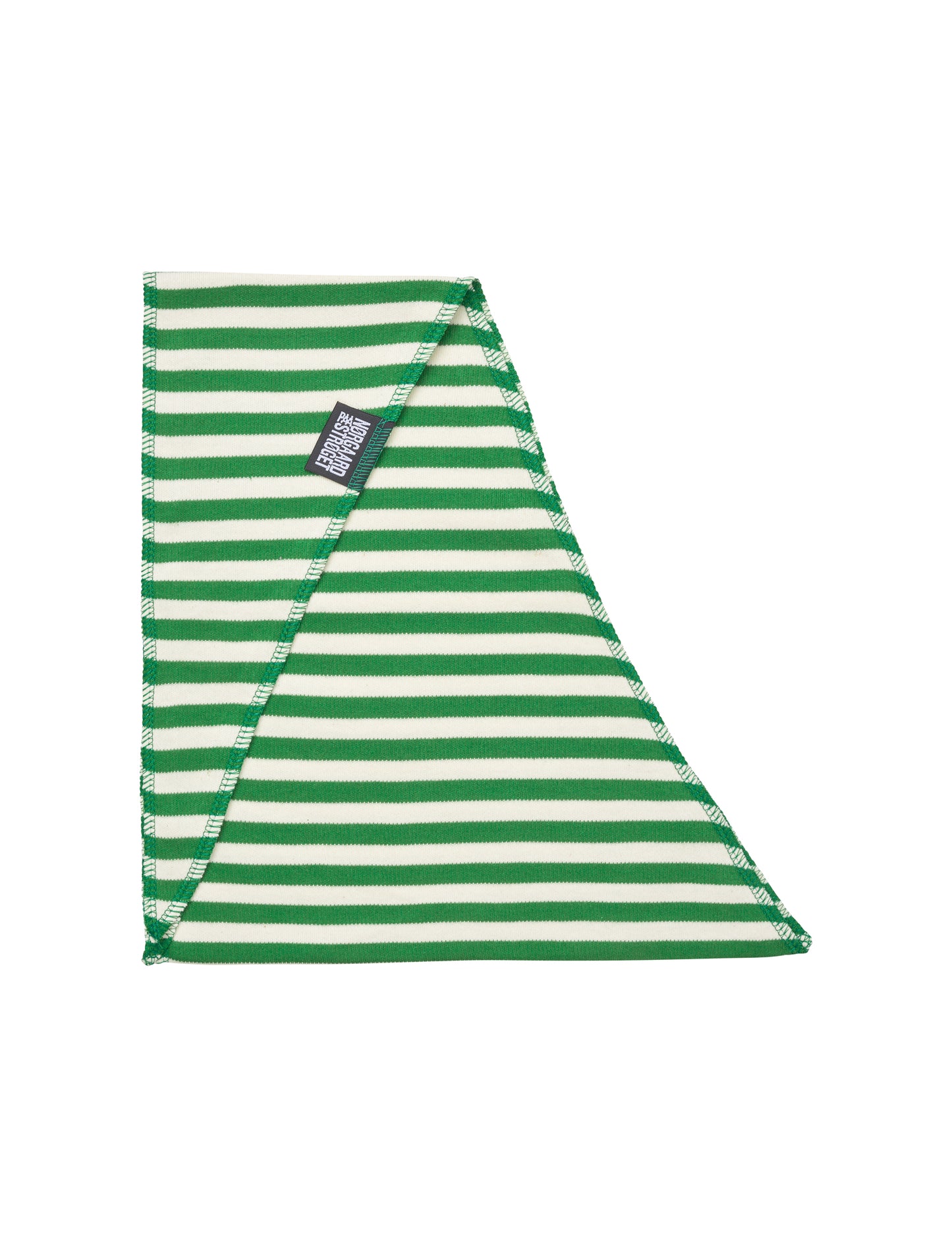 NPS Scarf Triangle, Green/Ecru