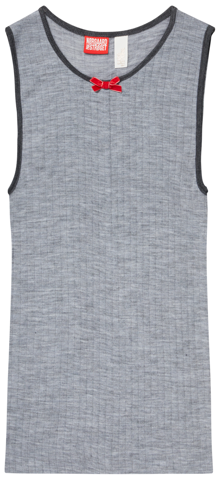 NPS Tank Top Wool Caro Editions, Light Grey Melange