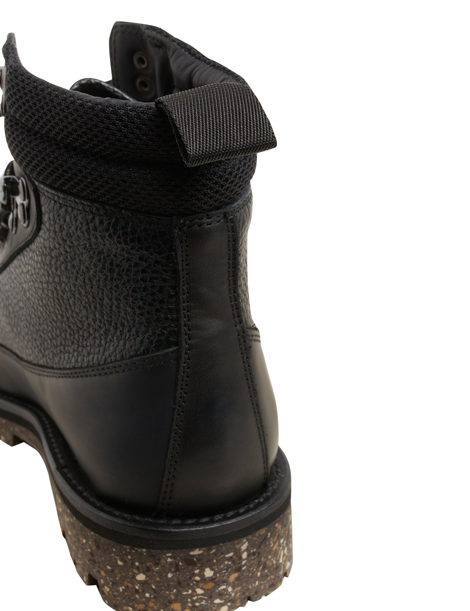 Mens leather ankle boots black poisson leather - 4D10MH - Cuadra Shop