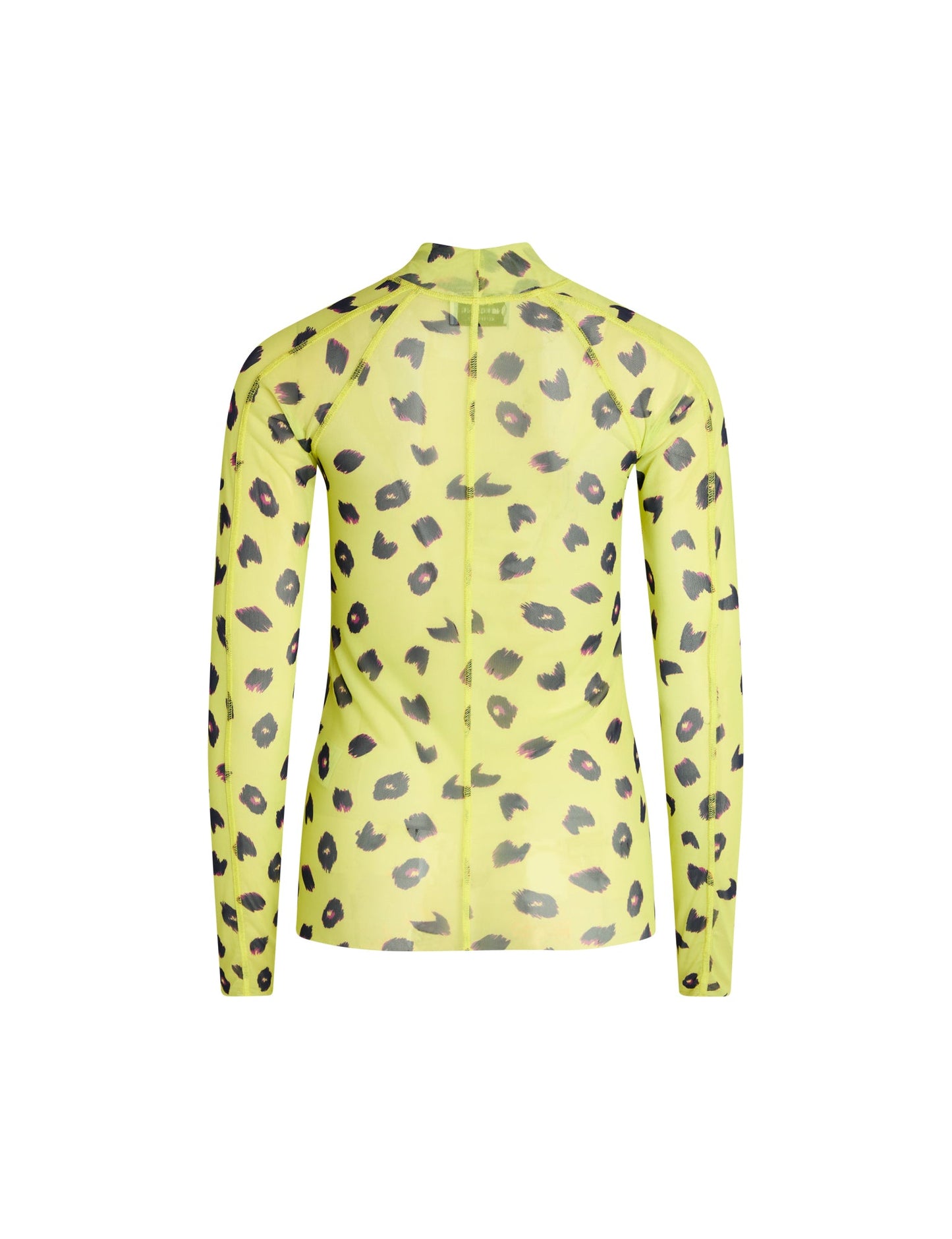 Jersey Mesh Deer Top,  Leo Dot AOP Sunny Lime