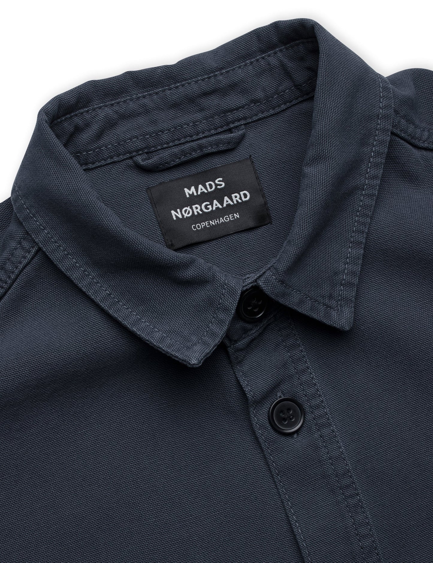 Dyed Canvas Stern Shirt, Midnight Navy