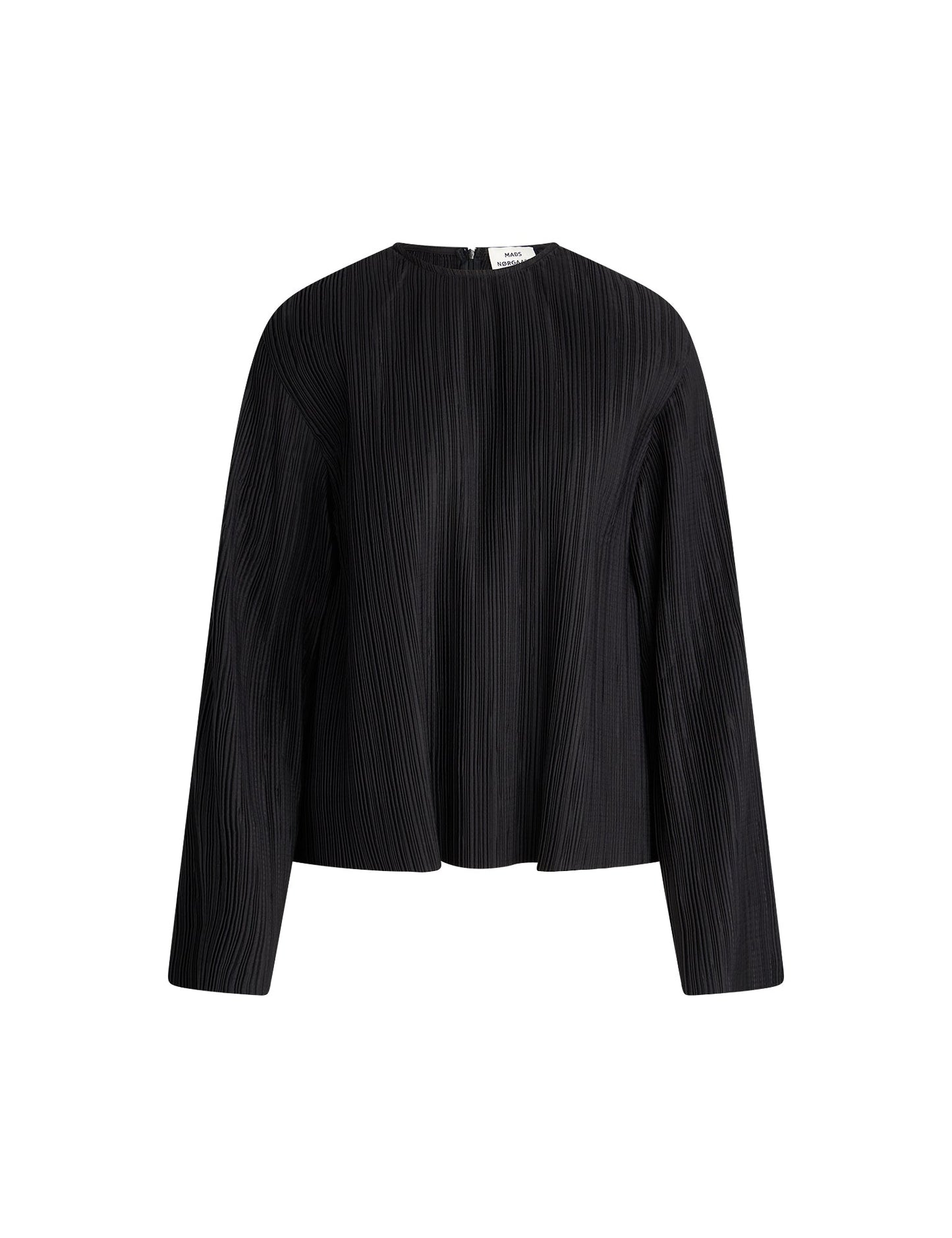 Paper Pleat Rina Blouse,  Black