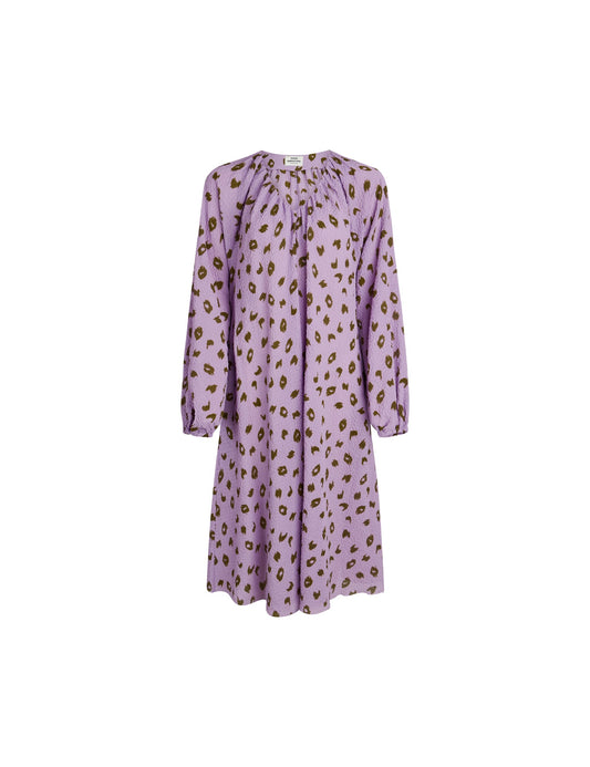 Bumpy Flower Bellini Dress,  Brushed Dot AOP Lavendula