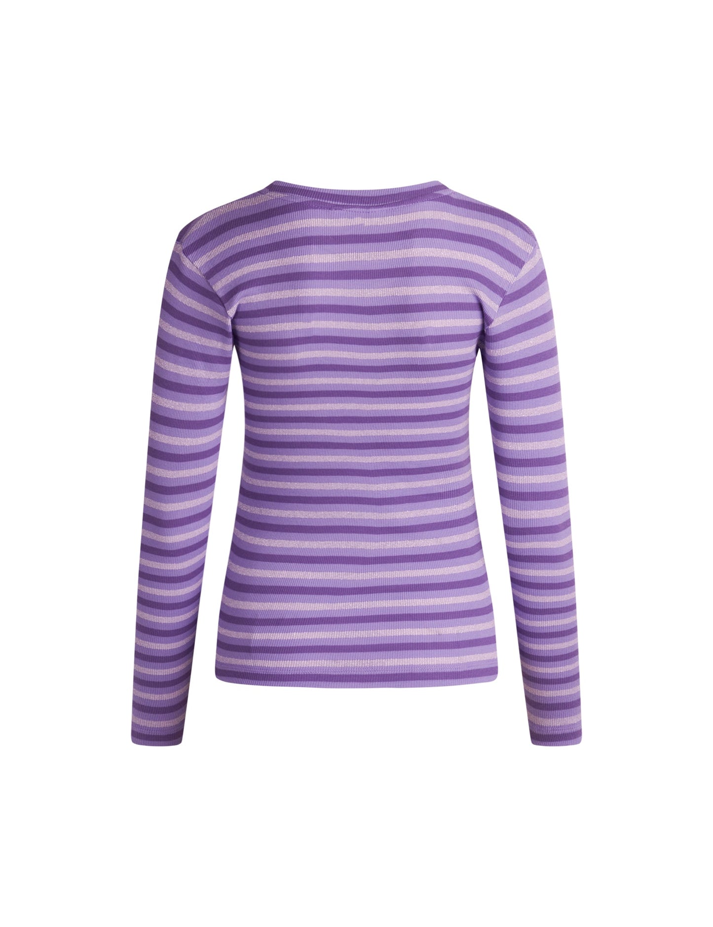 2x2 Lurex Stripe Tuba Top, 2x2 Stripe/Paisley Purple