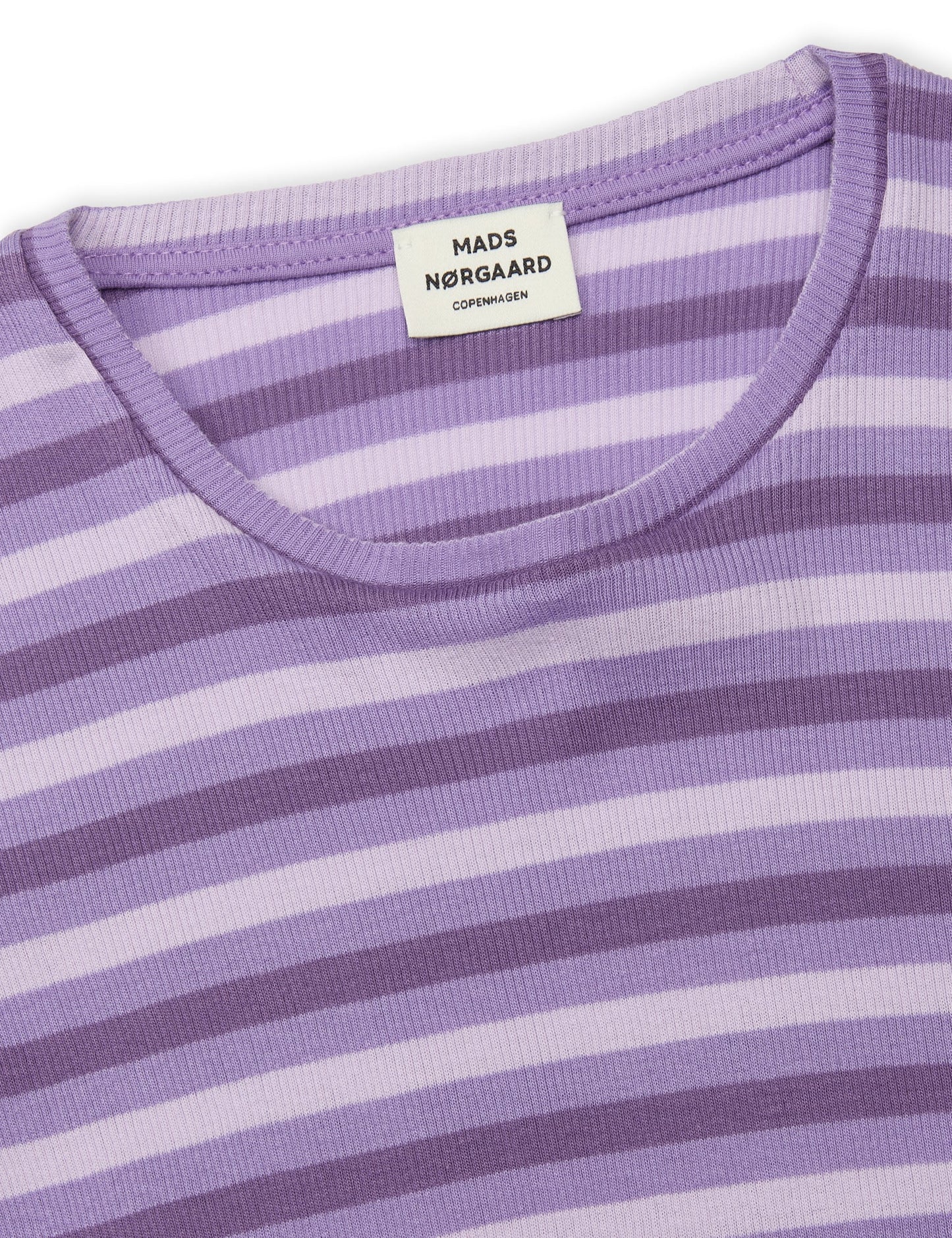 2x2 Cotton Stripe Tirina Top,  2x2 Stripe/Paisley Purple