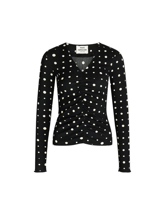 Pollux Shear Top AOP, Mini Dot Play AOP/Black