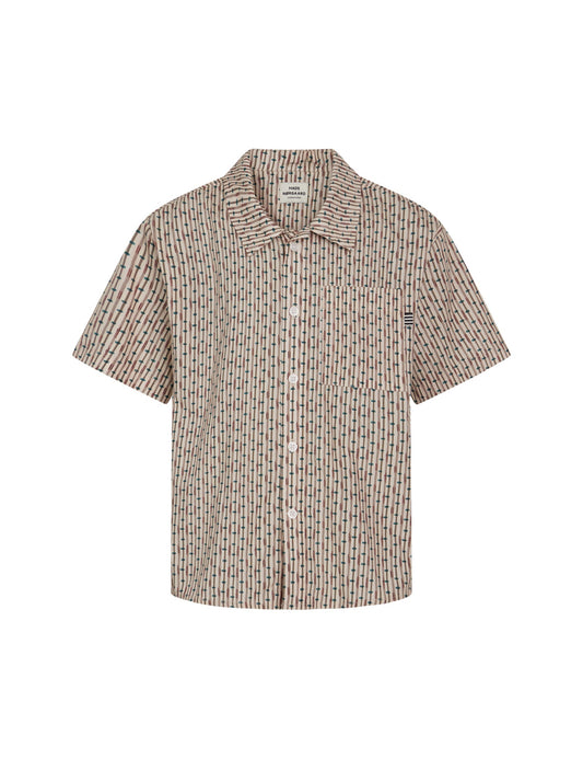 AOP Poplin Skully Shirt, Rainy Day AOP