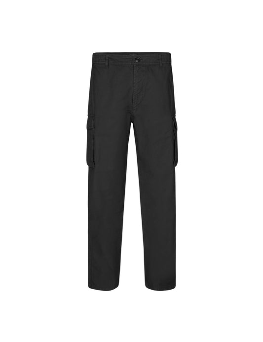 Fine Twill Cargo Pants,  Black