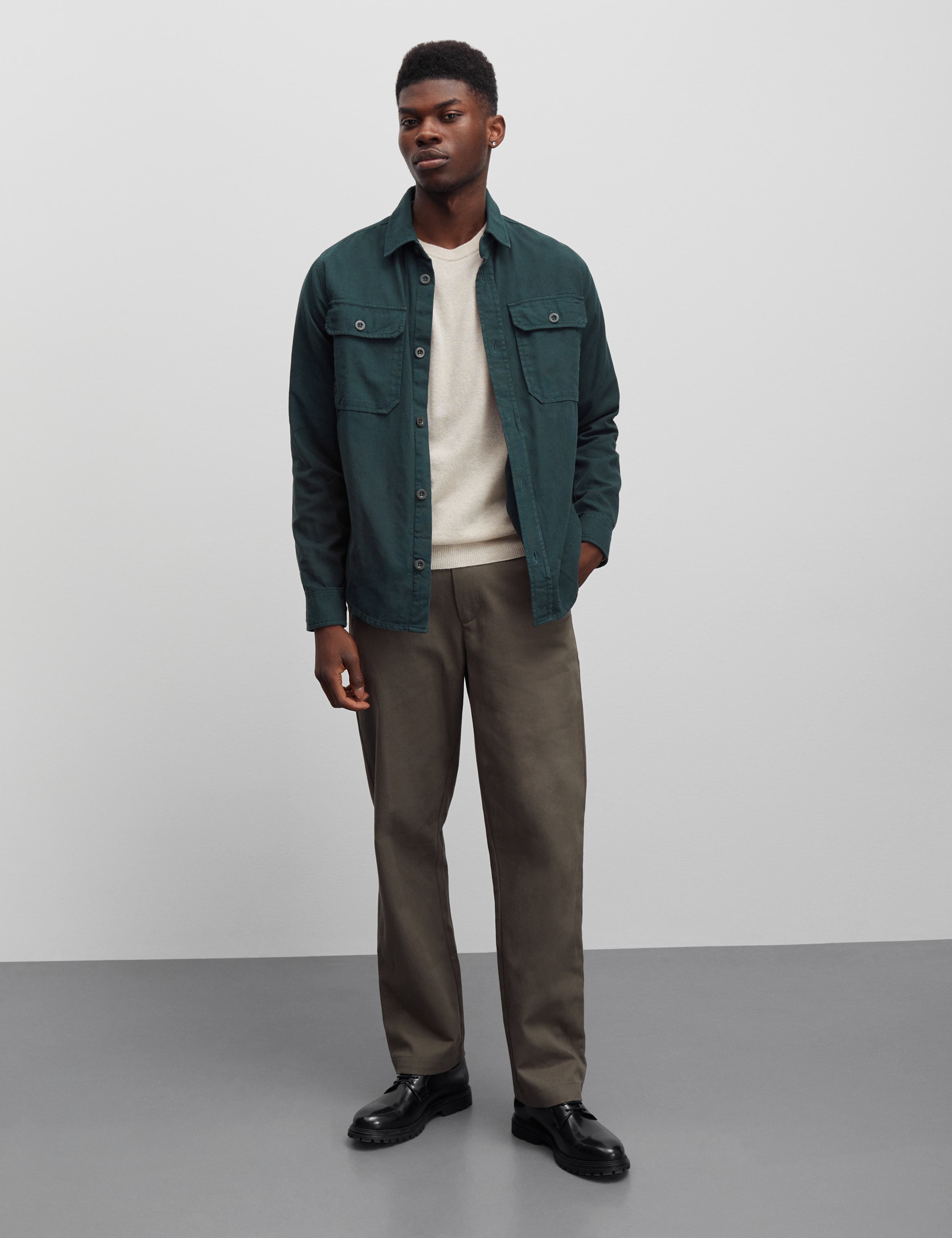 Dyed canvas hotsell overshirt jacket