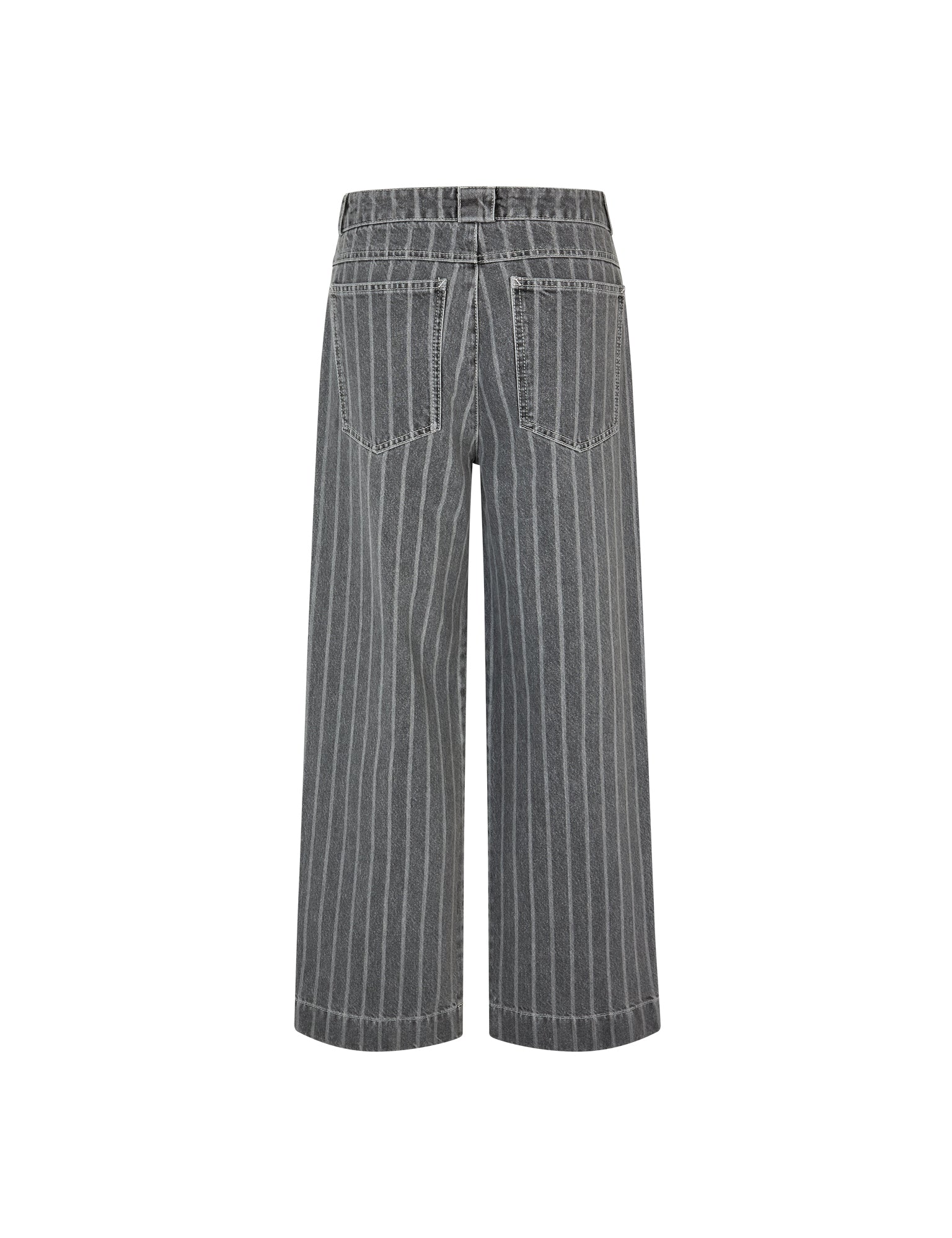 Grey and white hot sale striped jeans