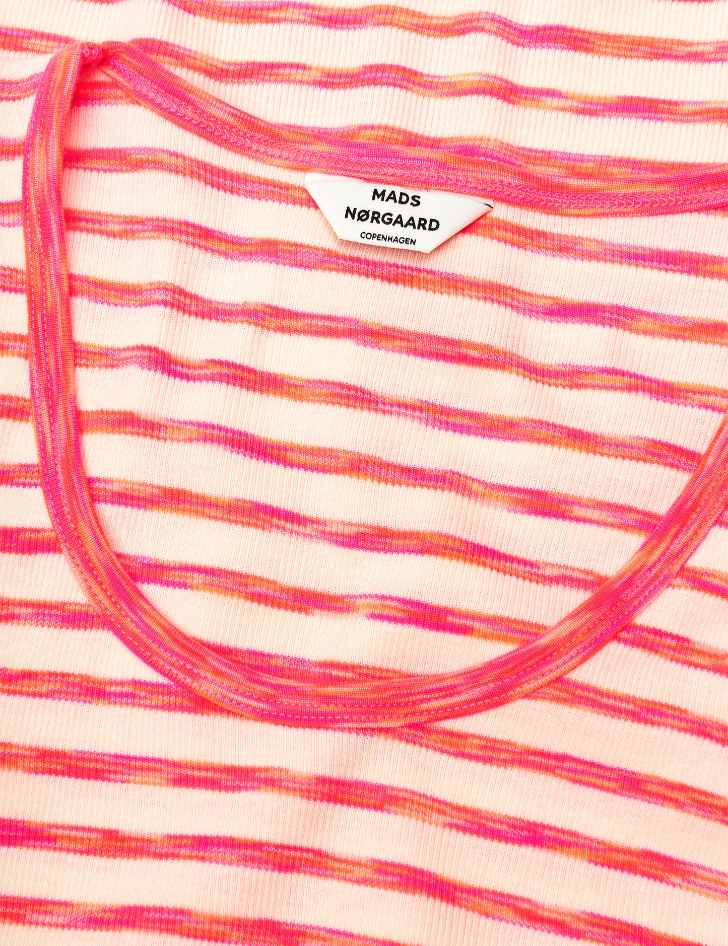 2x2 Cotton Stripe N Amour Tank Top, 2x2 Stripe/Diva Pink