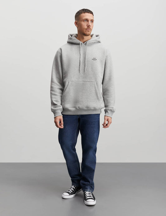 Standard Hoodie Logo Sweat, Grey Melange