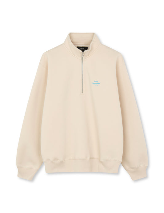 Standard Half Zip Logo Sweat, Birch