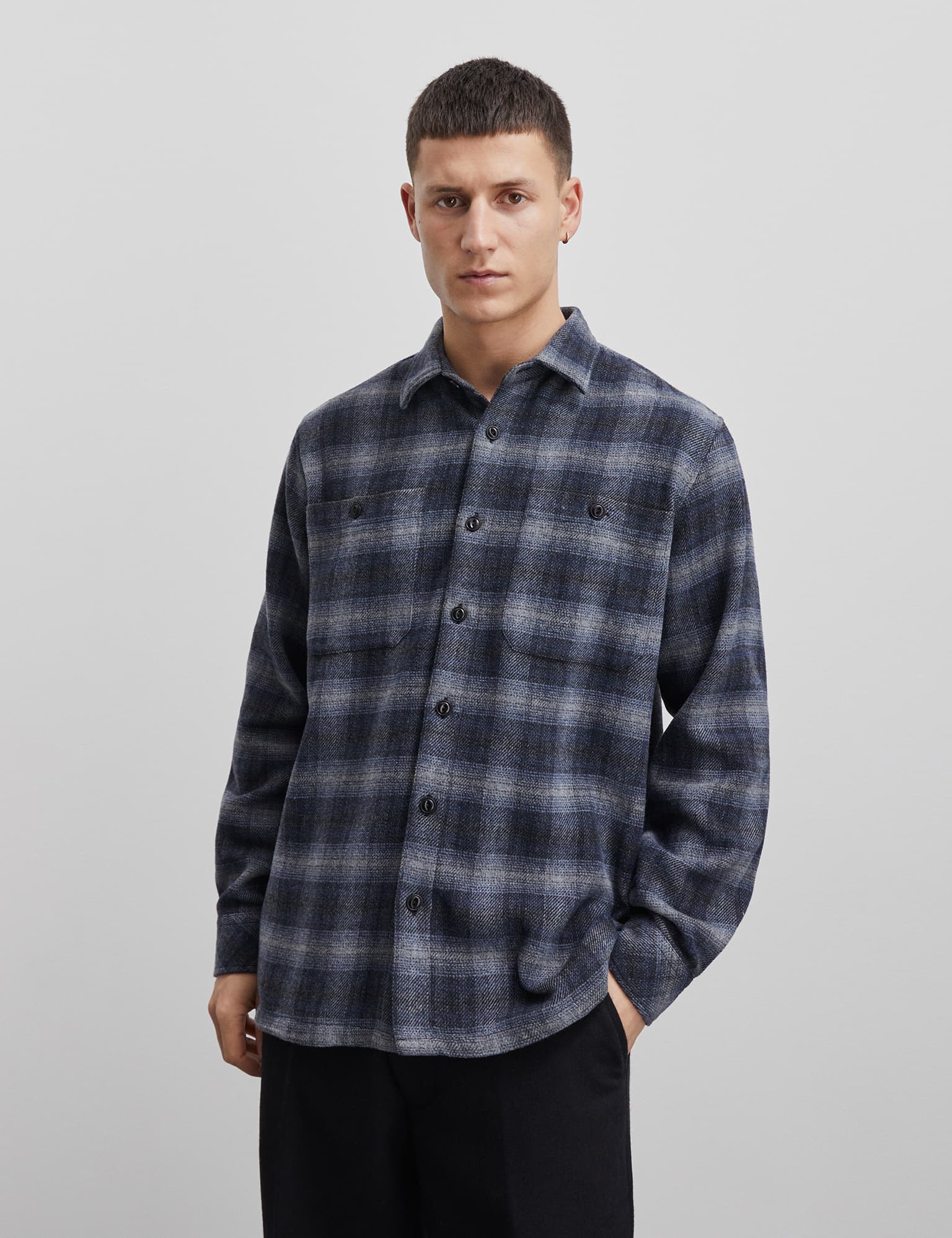 Soft Wool Roar Check Shirt, Deep Well Check – MADS NØRGAARD