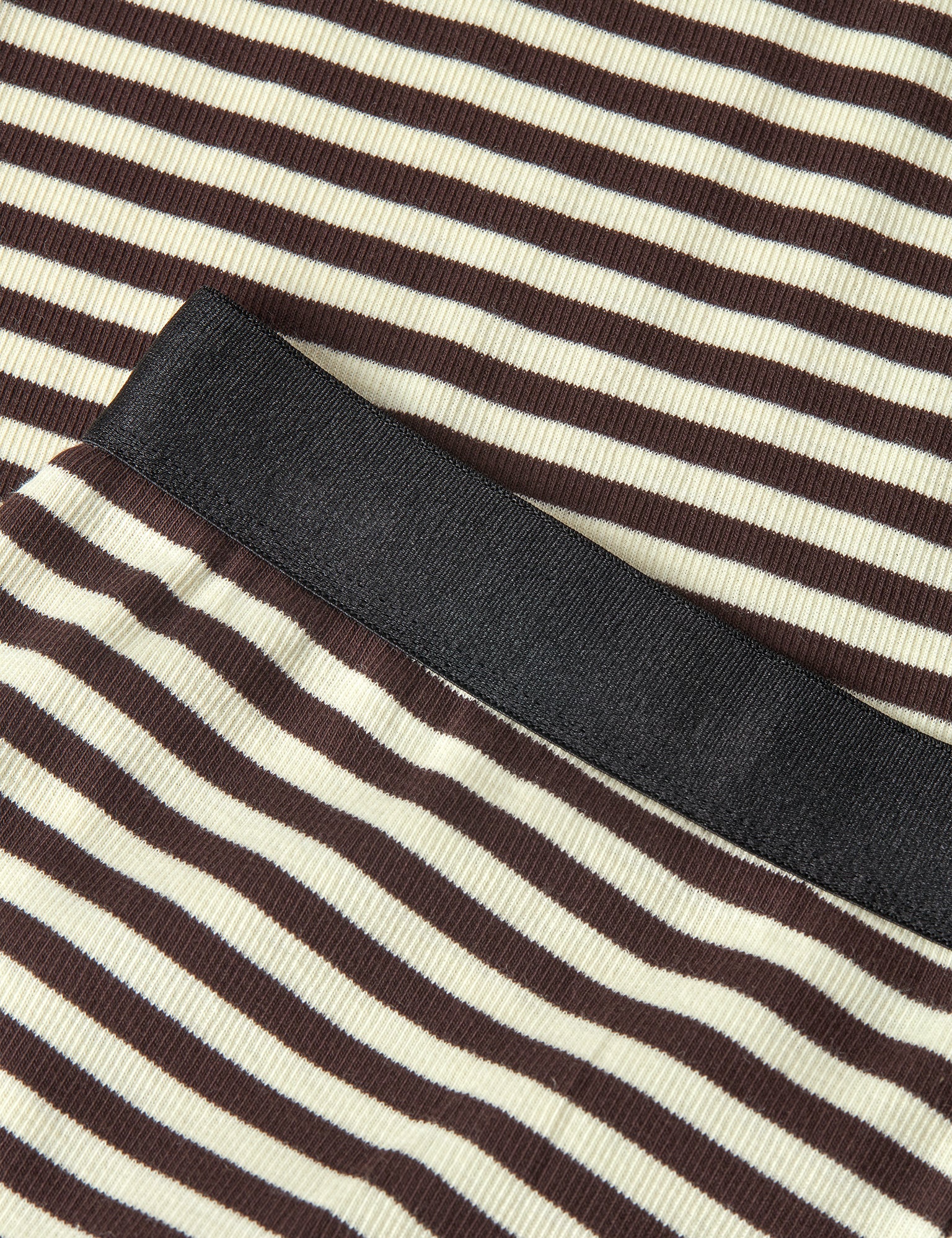 Black Cotton Stripe Lining (FD01)
