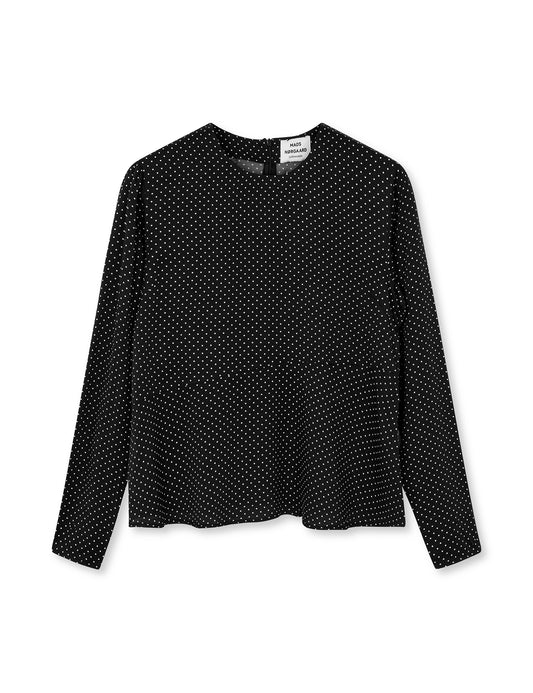 Star Anke Top AOP, Micro Dot AOP/Black