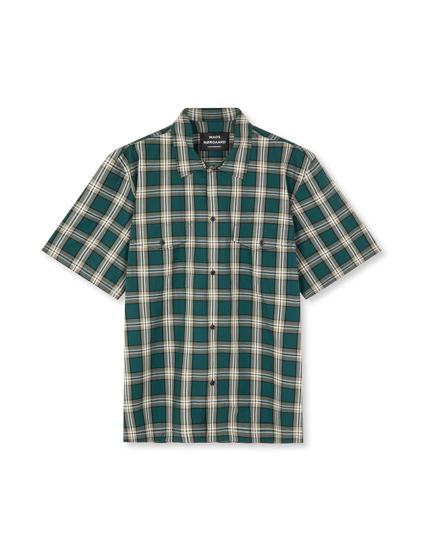 Perola Check Mateo Shirt SS, Storm