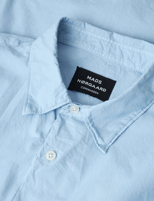 Cotton Poplin Sune Shirt, Dream Blue