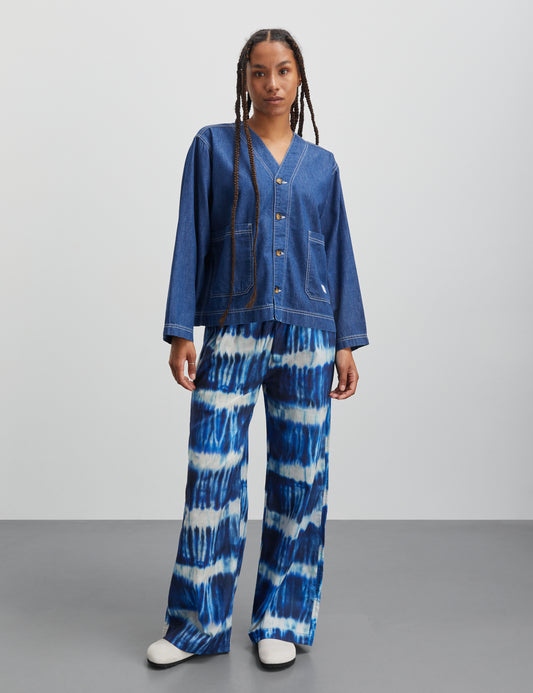 Colin Sonie Pants AOP, Tie Dye Stripe AOP Merthyl Blu