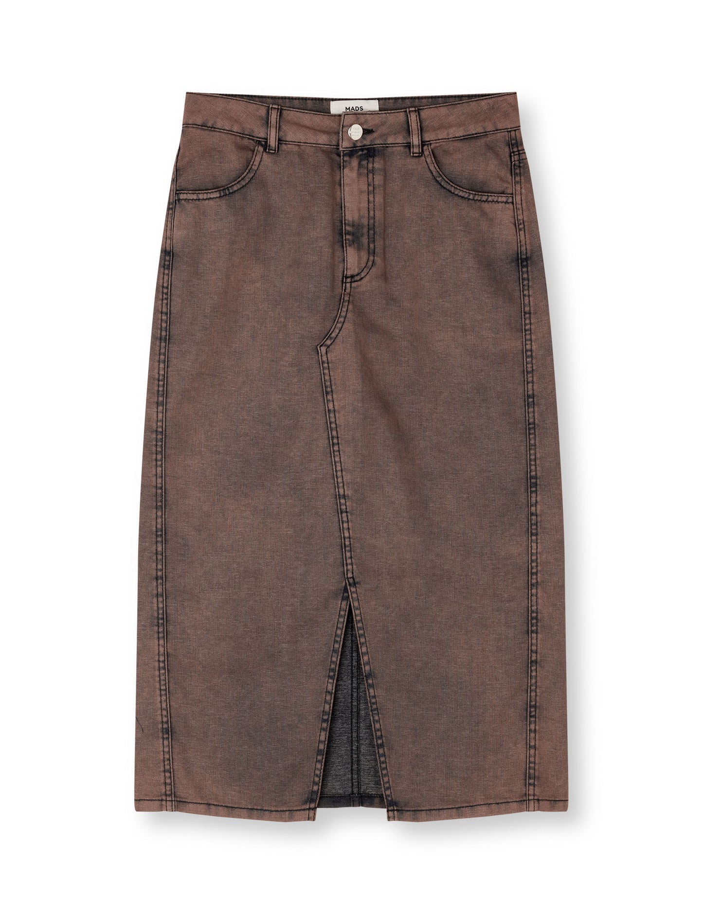 Soft Denim Ketly Skirt, Brown