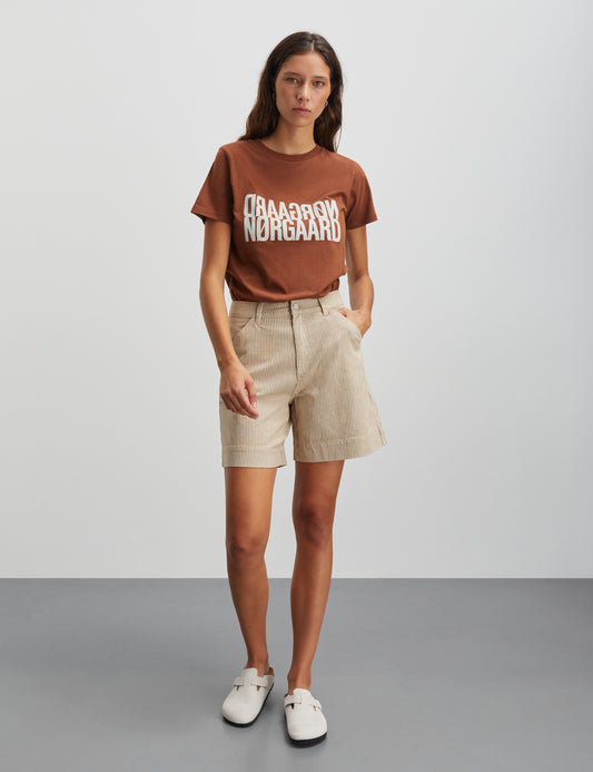 Single Organic Trenda P Tee, Cambridge Brown