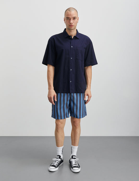 Sea Print Sandro Shorts, Deep Well/Captain`s Blue