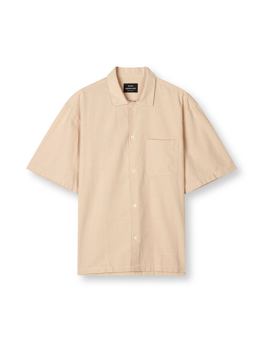 Grida Cotton Victor Shirt SS, Vanilla Ice