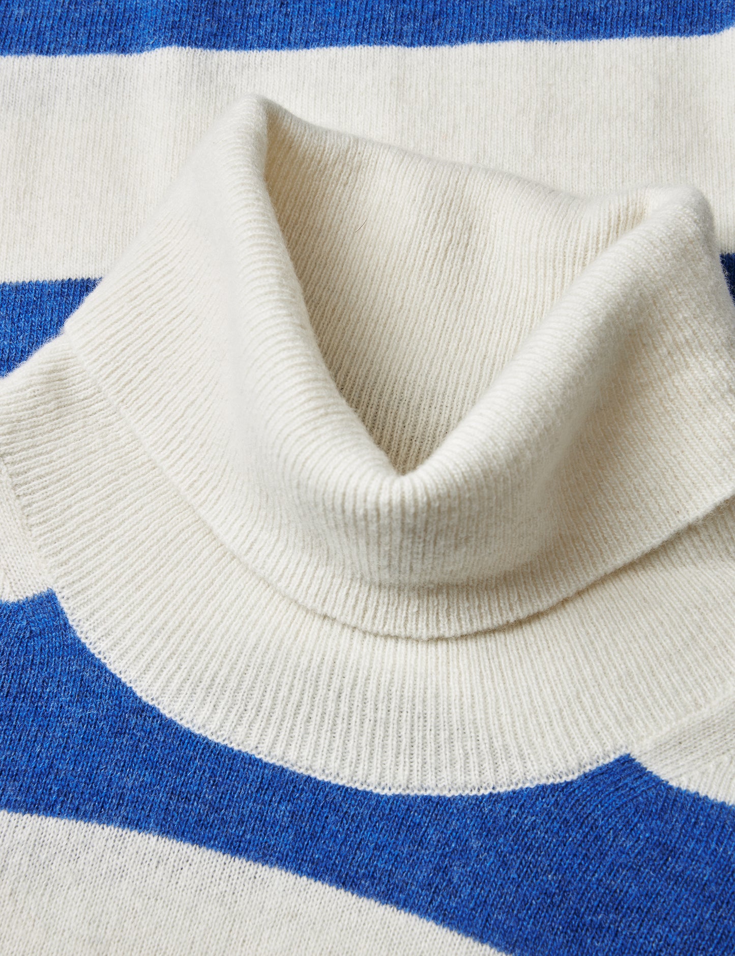 Eco Wool Stripe Kally Sweater, Amparo Blue/Winter White