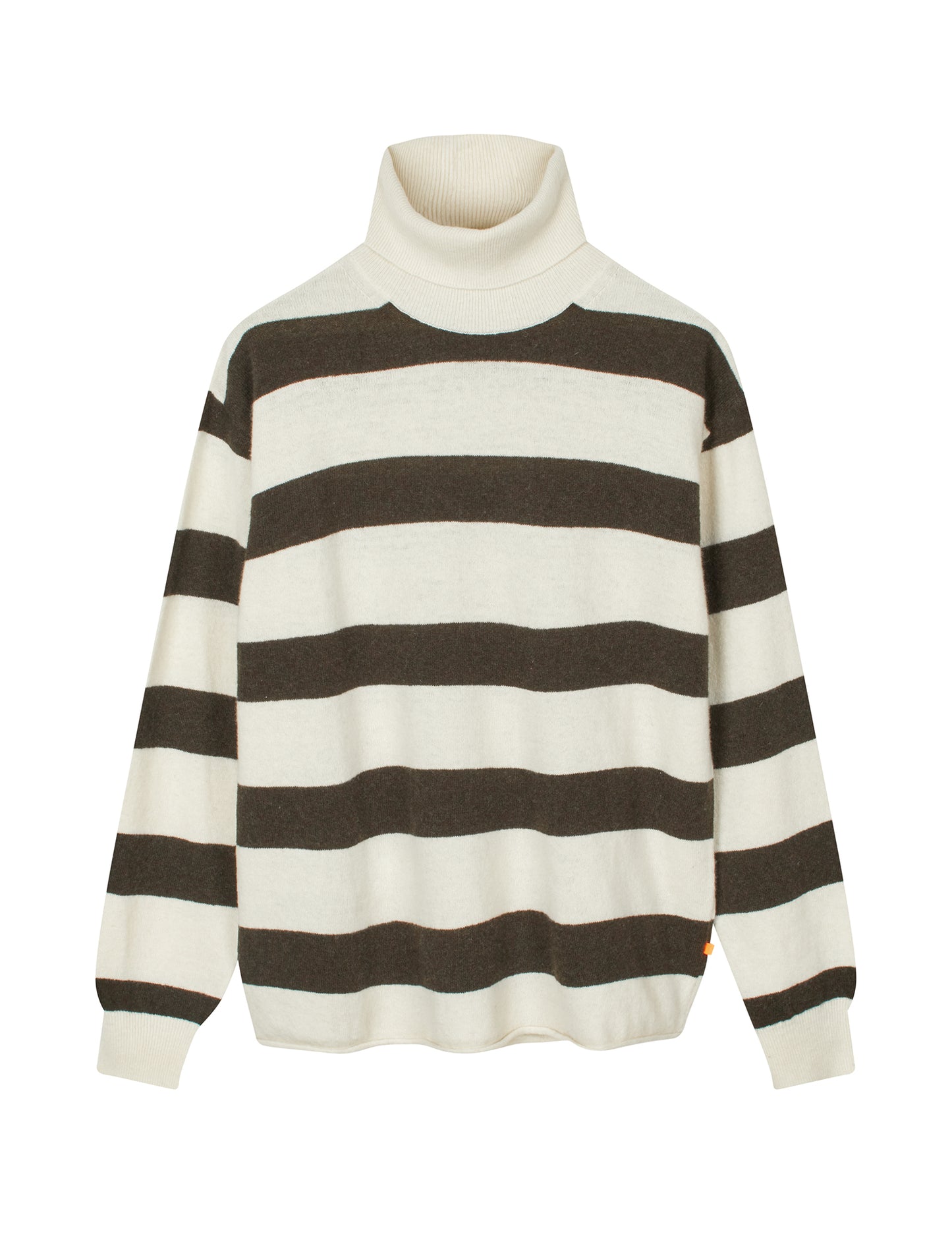 Eco Wool Stripe Kally Sweater, Turkish Coffee/Winter White