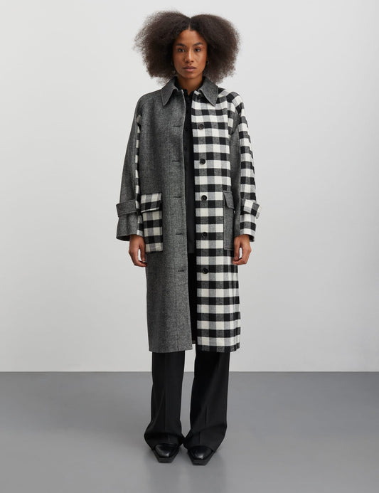 Bondu Jami Coat, Black/Arctic Wolf