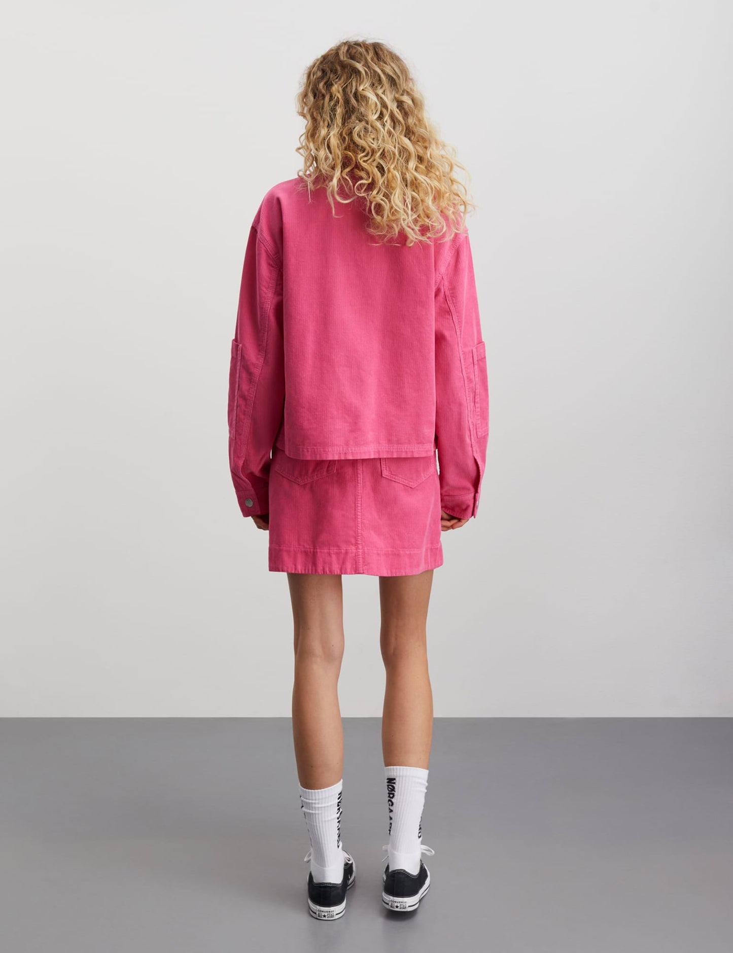 Mini Cord Soleil Jacket, Carmine Rose