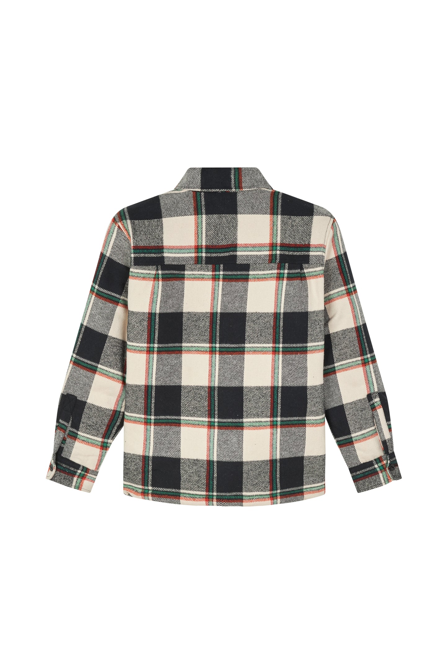 Flannel Teddy Seth Shirt, Black Check