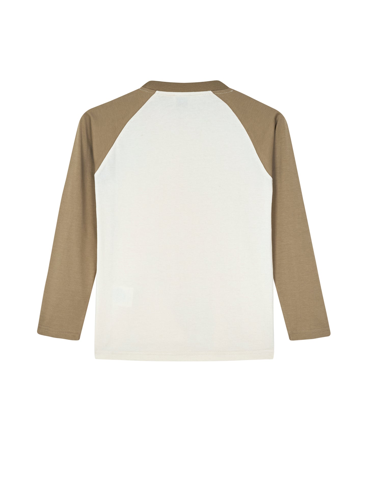 Single Thorlino L/S Raglan Tee, Almond Milk/Lead Gray