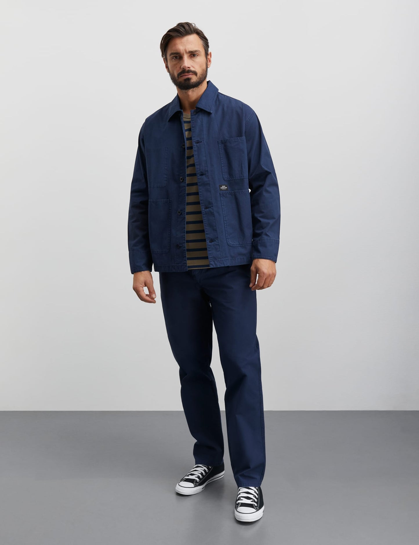 Fine Twill Chore Jacket, Midnight Navy