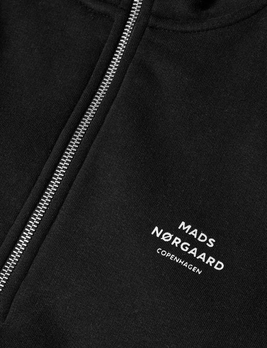 Standard Half Zip Logo Sweat, Black