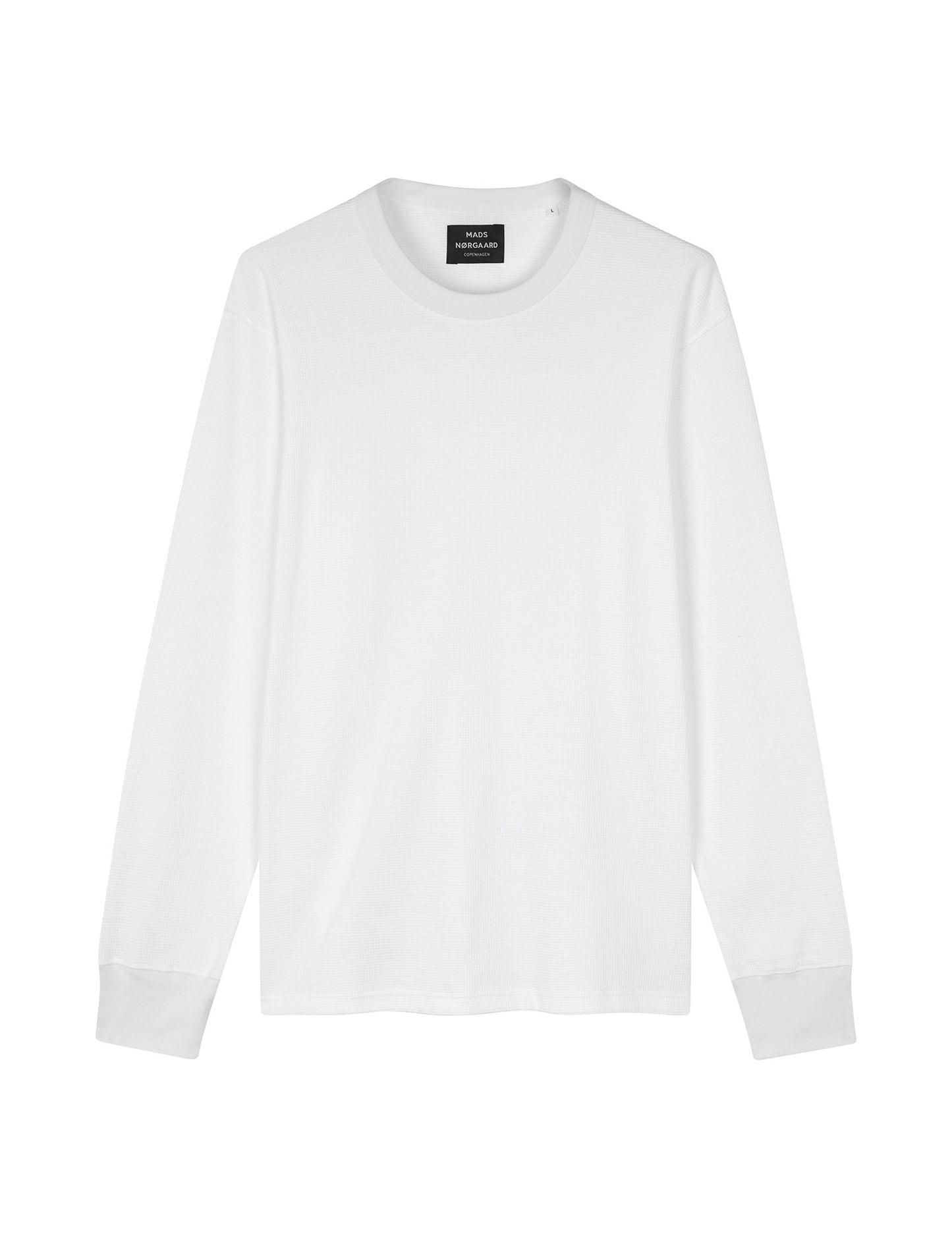 Waffle Laust Tee LS, White