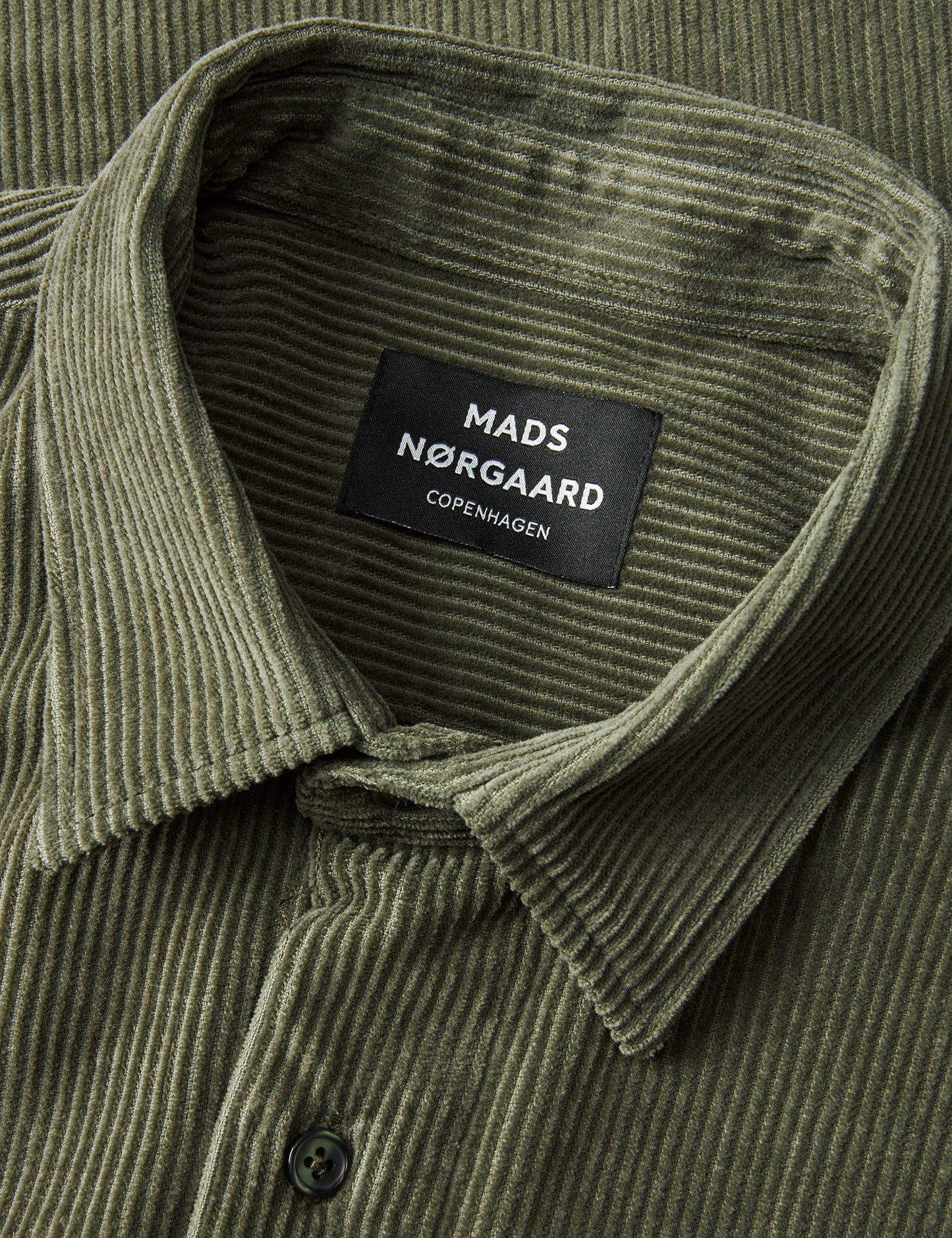 Classic Cord Malte Shirt, Duck Green