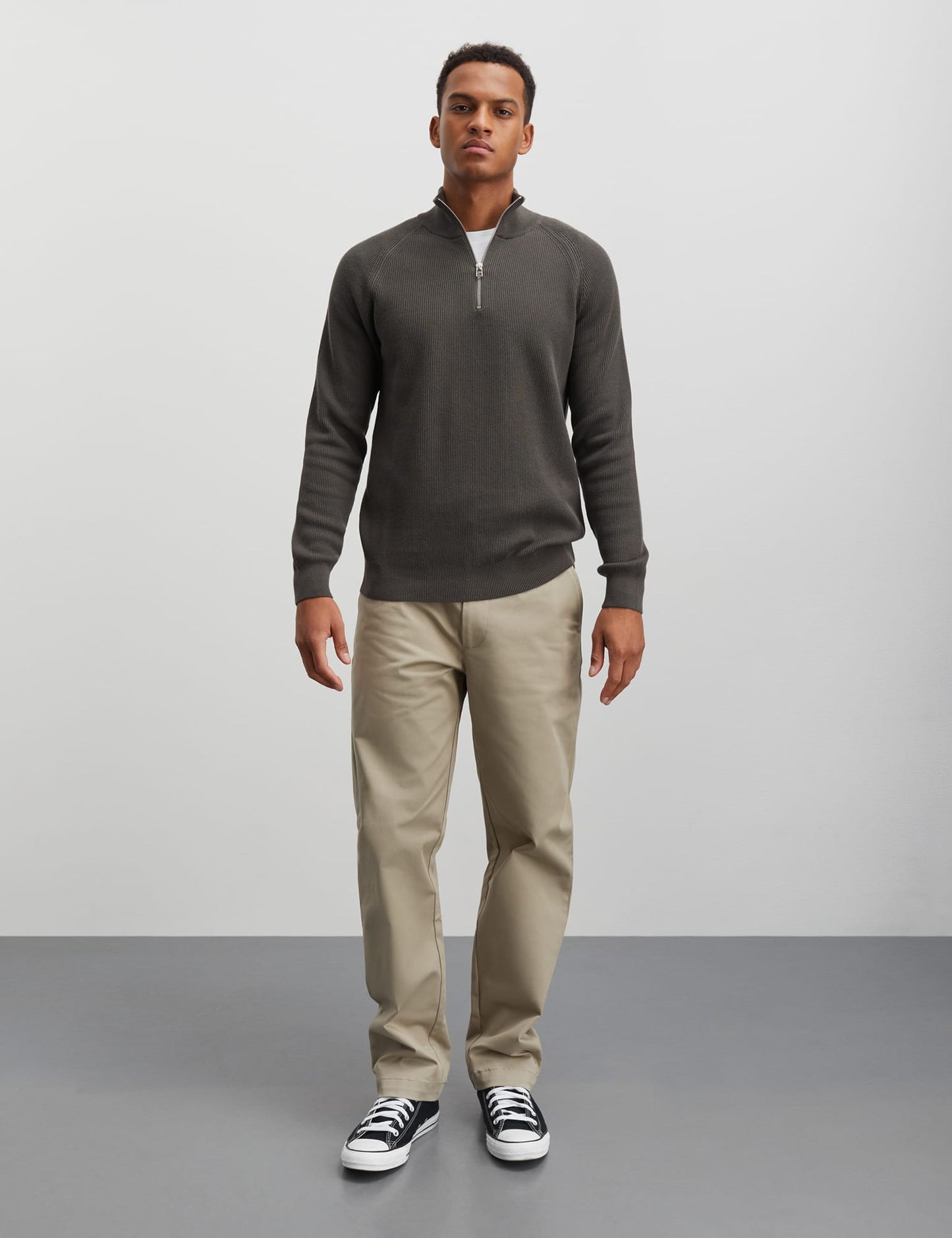 Cotton Twill Stretch Elias Pants, Silver Sage