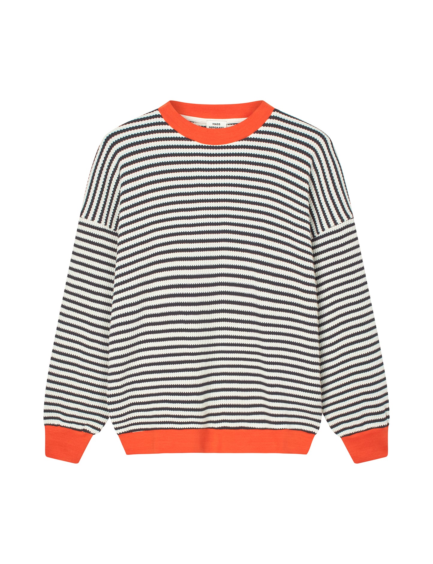 Slub Rib Helle Sweatshirt, Deep Well/Vanilla Ice