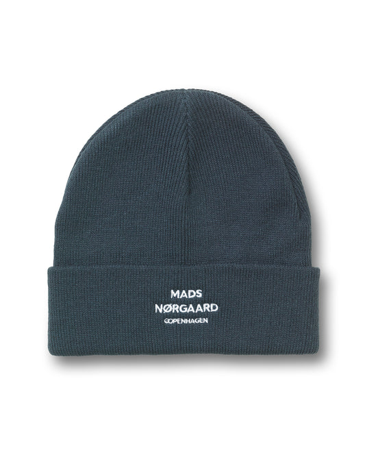 Isak Logo Ambas Beanie, Midnight Navy