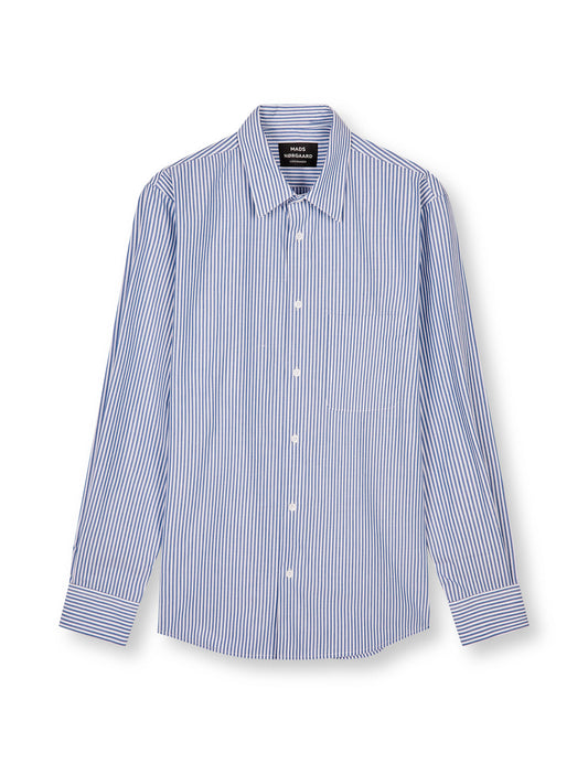 Organic Cotton Poplin Sune Shirt, Triple Stripe