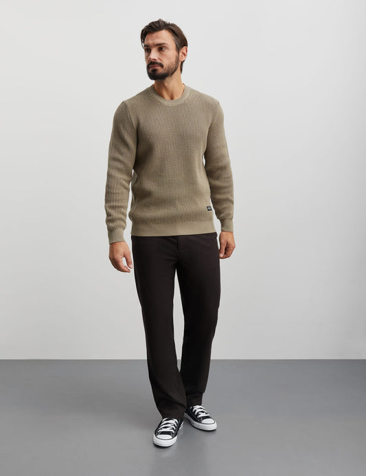 Tight Cotton Noah Knit, Silver Sage