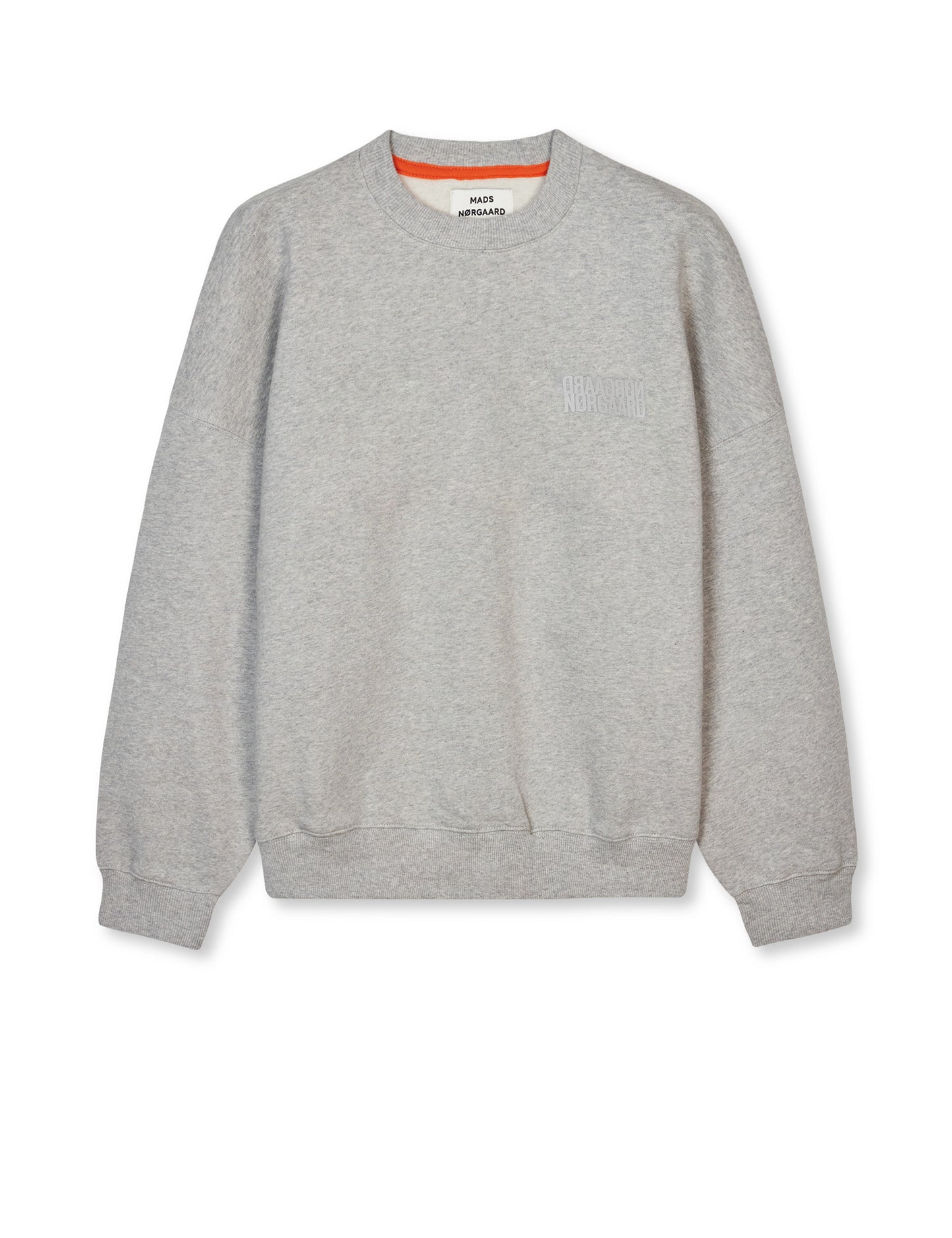 Organic Sweat Atli Sweatshirt, Light Grey Melange