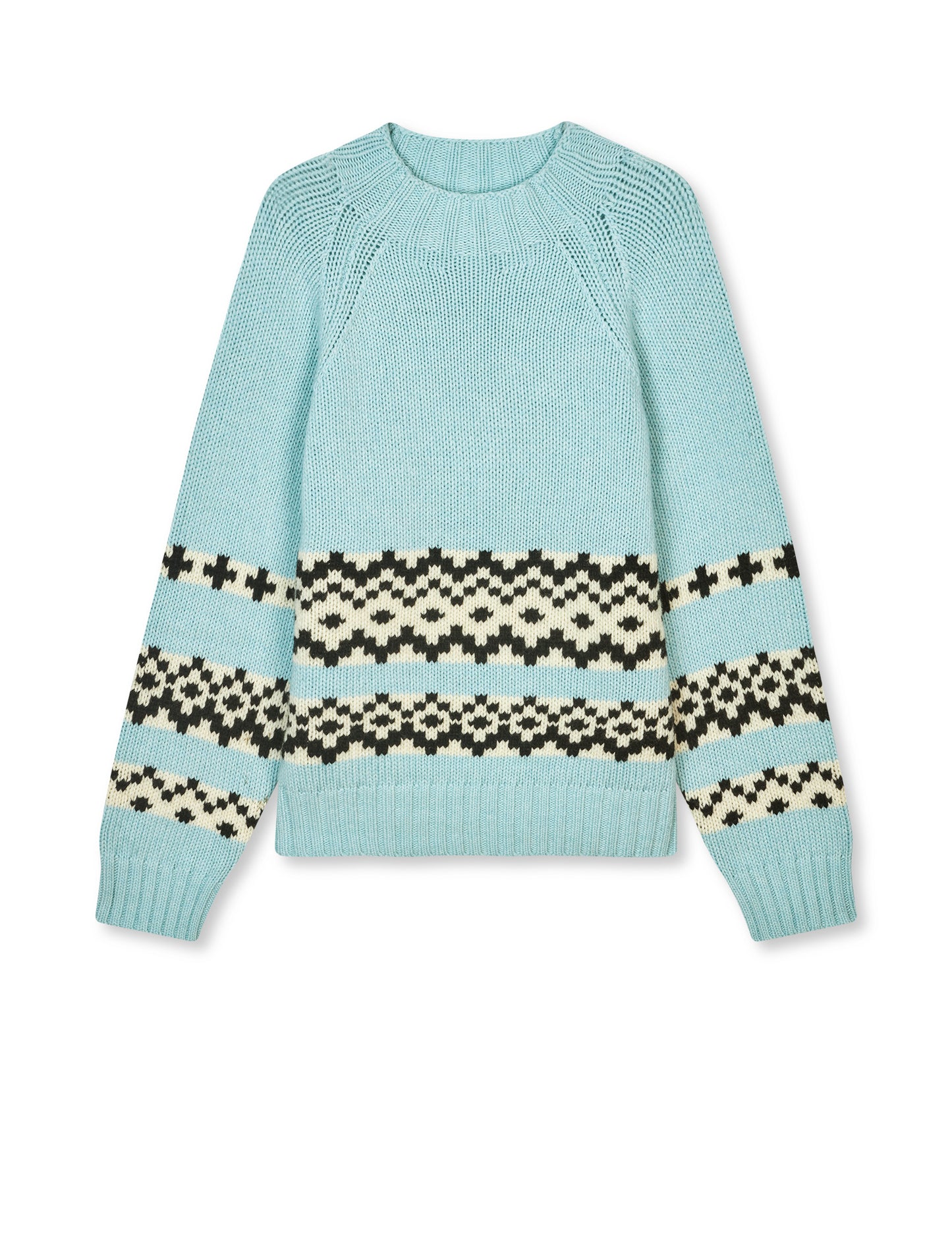 Recycled Iceland Bjarki Sweater, Iced Aqua